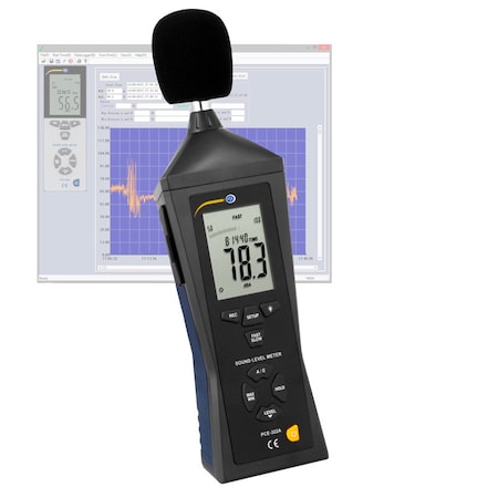 Pce Instruments Digital Sound Level Meter, IEC 61672-1 Class II PCE-322A